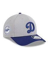 New Era Men's Gray/Royal Los Angeles Dodgers 2025 Batting Practice 9FORTY M-Crown Adjustable Hat