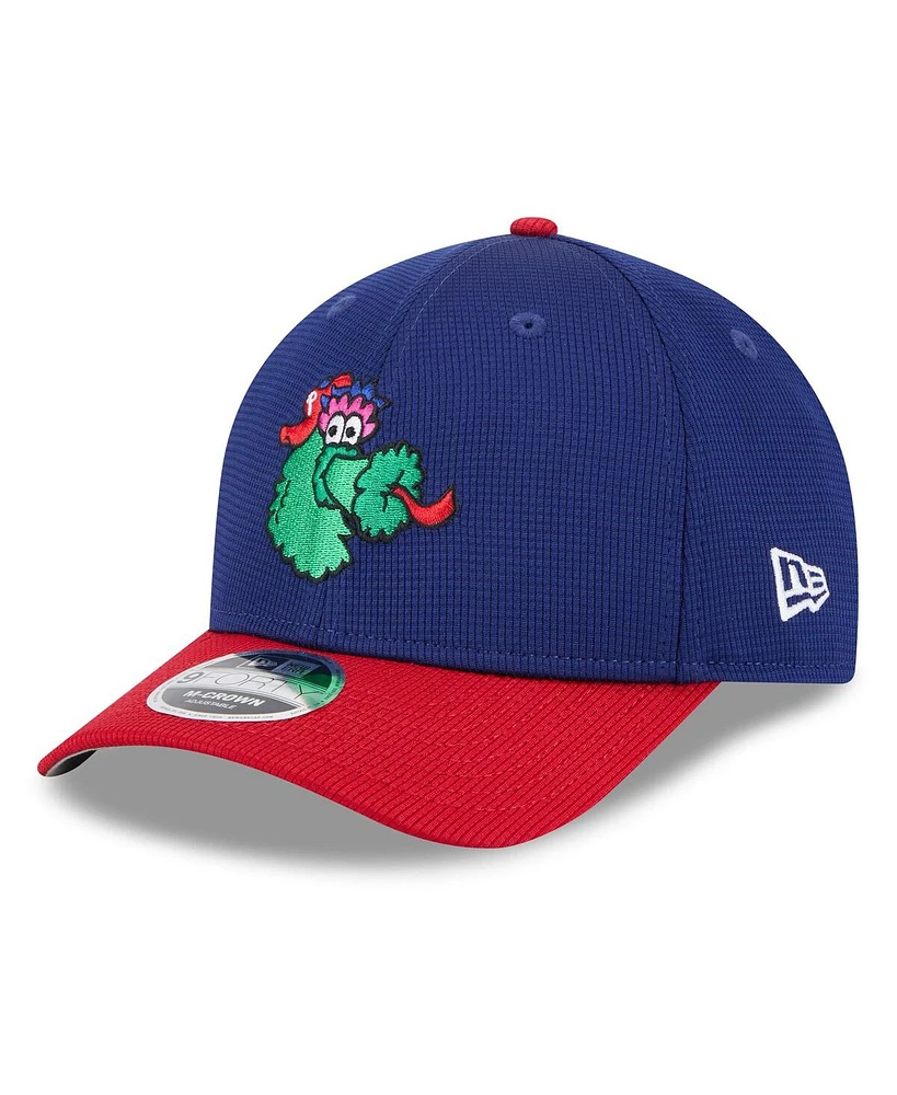 New Era Men's Royal/Red Philadelphia Phillies 2025 Batting Practice 9FORTY M-Crown Adjustable Hat