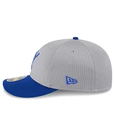 New Era Men's Gray/Royal Milwaukee Brewers 2025 Batting Practice Low Profile 59FIFTY Fitted Hat