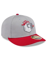 New Era Men's Gray/Red Philadelphia Phillies 2025 Batting Practice Low Profile 59FIFTY Fitted Hat