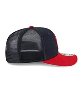 New Era Men's Navy/Red St. Louis Cardinals 2025 Batting Practice 9SEVENTY Stretch-Snap Trucker Hat