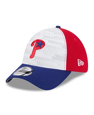 New Era Men's Red/Royal Philadelphia Phillies 2025 Mlb Clubhouse 39THIRTY Flex Hat