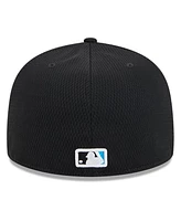 New Era Men's Miami Marlins 2025 Mlb Clubhouse 59FIFTY Fitted Hat