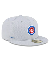 New Era Men's Gray Chicago Cubs 2025 Mlb Clubhouse 59FIFTY Fitted Hat