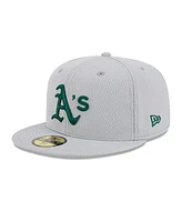 New Era Men's Gray Athletics 2025 Mlb Clubhouse 59FIFTY Fitted Hat
