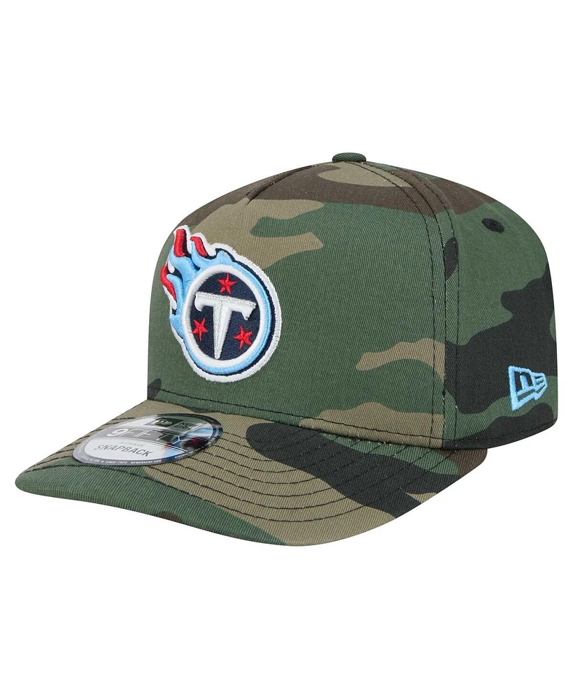 New Era Men's Camo Tennessee Titans Woodsy 9FIFTY Snapback Hat