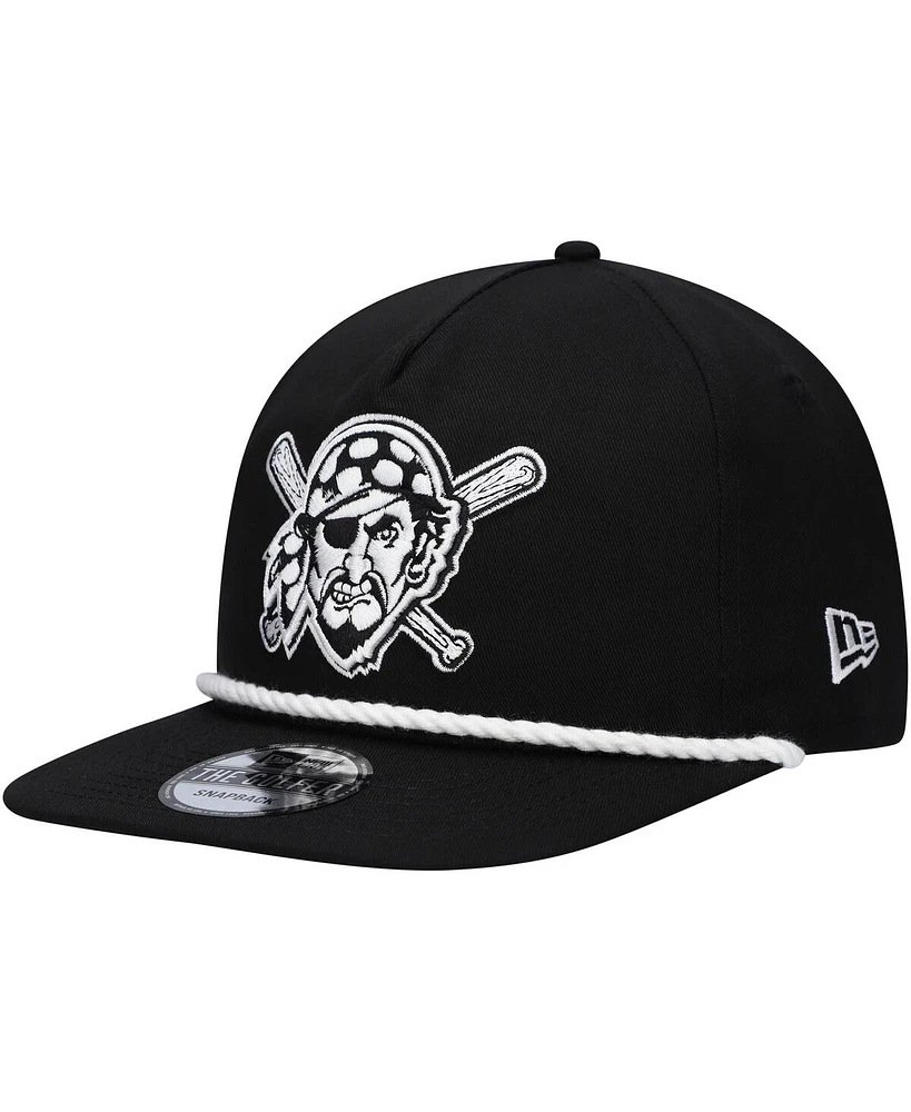 New Era Men's Black Pittsburgh Pirates Golfer Snapback Hat