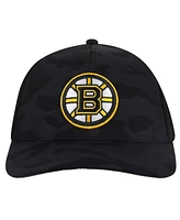 American Needle Men's Black Boston Bruins Valin Camo Super Tech Vented Adjustable Hat