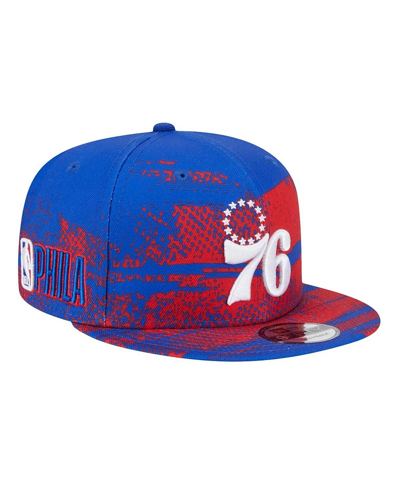 New Era Big Boys and Girls Royal Philadelphia 76ers Tip-Off 9FIFTY Snapback Hat