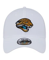 New Era Men's White Jacksonville Jaguars Throwback 39THIRTY Flex Hat