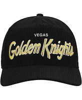 '47 Brand Men's Black Vegas Golden Knights Crosstown Corduroy Hitch Adjustable Hat