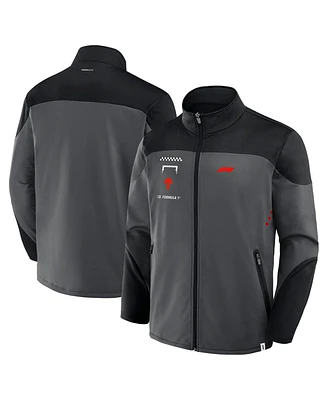 Formula 1 Men's Gray/Black Tech Full-Zip Jacket