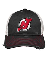 Outerstuff Big Boys and Girls Black New Jersey Devils Slouch Trucker Adjustable Hat