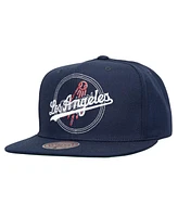 Mitchell & Ness Men's Navy Los Angeles Dodgers Double Up Snapback Hat