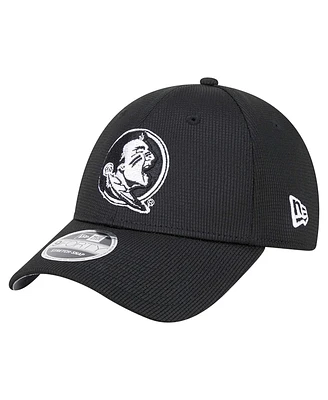 New Era Men's Black Florida State Seminoles Pivot 9FORTY Stretch-Snap Adjustable Hat