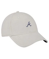 New Era Women's White Atlanta Braves Chrome Cozy 9FORTY Adjustable Hat