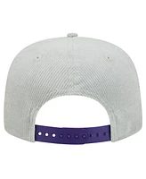 New Era Men's Gray Phoenix Suns Throwback Corduroy Golfer Snapback Hat