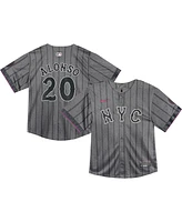 Nike Baby Boys and Girls Pete Alonso Graphite New York Mets 2024 City Connect Limited Player Jersey
