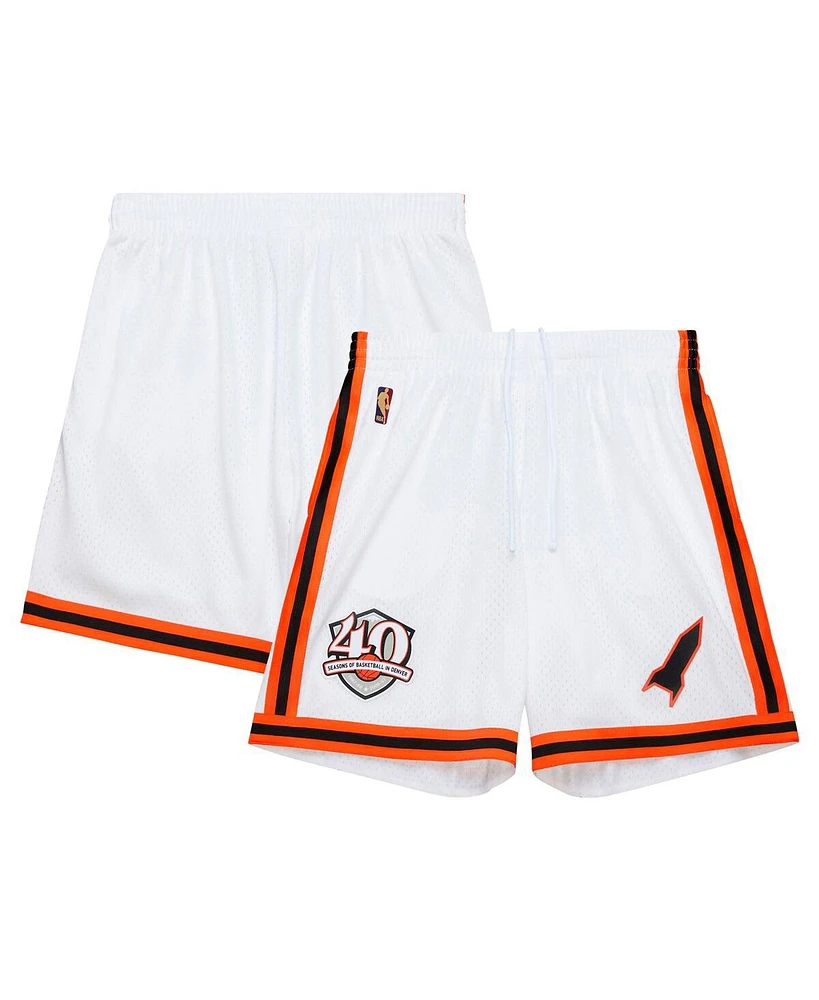 Mitchell & Ness Men's White Denver Nuggets 2006/07 Replica Shorts