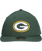 New Era Men's Green Green Bay Packers Main Low Profile 9FIFTY Snapback Hat