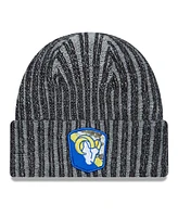 New Era Big Boys and Girls Black Los Angeles Rams 2023 Salute To Service Cuffed Knit Hat