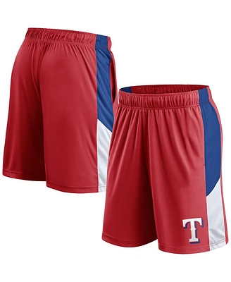 Fanatics Men's Red Texas Rangers Primary Logo Shorts