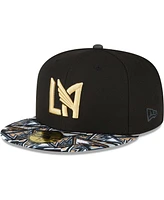 New Era Men's Black Lafc Element Tech Pack 59FIFTY Fitted Hat