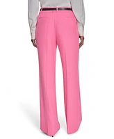 Calvin Klein Women's Wide-Leg Belted Pants
