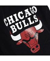 Mitchell & Ness Men's Black Chicago Bulls Woven Shorts