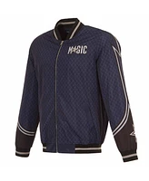 Jh Design Men's Navy Orlando Magic 2023/24 City Edition Full-Zip Bomber Jacket