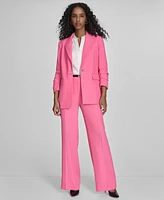 Calvin Klein Women's One-Button 3/4-Sleeve Blazer