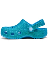 Crocs Toddler Girls Classic Glitter Clogs from Finish Line