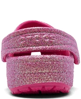 Crocs Toddler Girls Classic Glitter Clogs from Finish Line