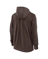 Nike Men's Brown San Diego Padres Knockout Script Full-Zip Hoodie
