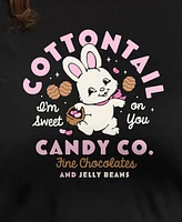 Hybrid Apparel Trendy Plus Cottontail Candy Co Graphic Crew Neck T-Shirt