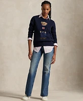 Polo Ralph Lauren Women's Bear Cotton-Linen Sweater