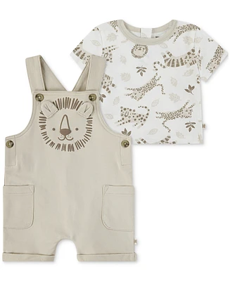 Huggies Baby Boys 2-Pc. Printed Tee & Shortalls Set