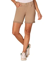 Democracy Petite "Ab"solution Mid Rise Cuffed Shorts