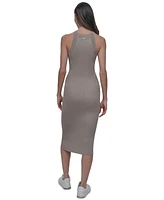 Dkny Jeans Women's Ribbed Knit Sleeveless Bodycon Dress - Kxr