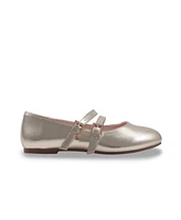 Jessica Simpson Toddler and Big Girls Amy Double strap Ballet Flat