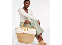 Earth Life Handwoven Sisal Straw Basket Tote