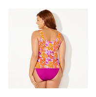 Swimsuits for All Plus Classic Tankini Top