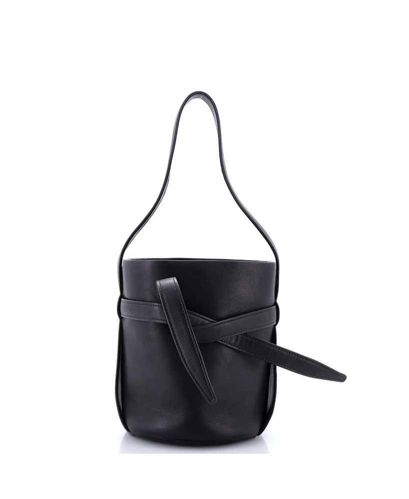 Pre-Owned The Row Mini Leo Bucket Bag Leather