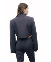 Nocturne Women's Padded Shoulder Crop Jacket