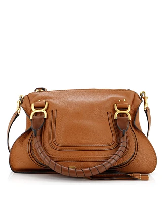 Pre-Owned Chloe Medium Marcie Satchel Leather