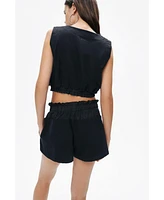 Nocturne Women's Mini Shorts with Printed Details