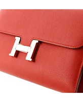 Pre-Owned Hermes Long Constance Wallet Evercolor