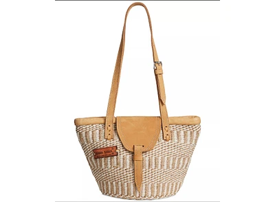 Life Serenity Handwoven Sisal Tote Bag