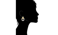 Rivka Friedman Mixed Metal Front Facing Hoop Earring