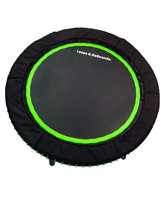 Leaps & Rebounds Trampoline for Adults & Kids – Durable Rebounder with Workout Videos for Fitness, Outdoor Games, and Recreation – Safe